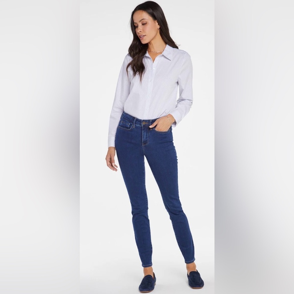 NYDJ Skinny Jeans Medium Blue Premium Denim | Size 16